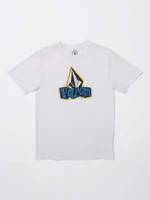 Sticker Stamp T-Shirt - WHITE  - (KINDER)