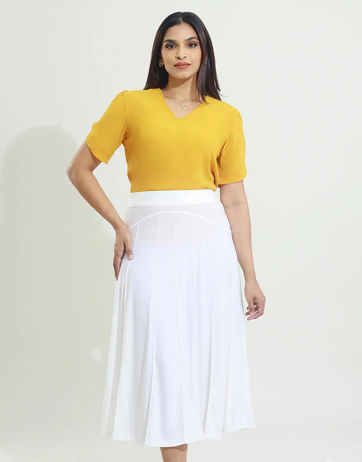 Stretch Hip A-Line Skirt