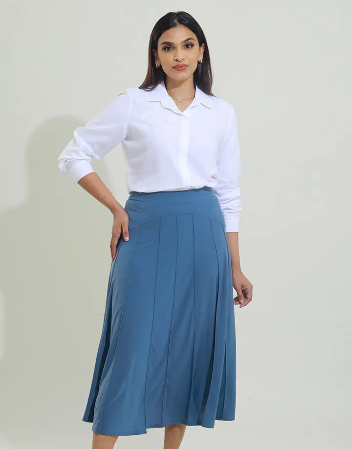 Stretch Hip A-Line Skirt