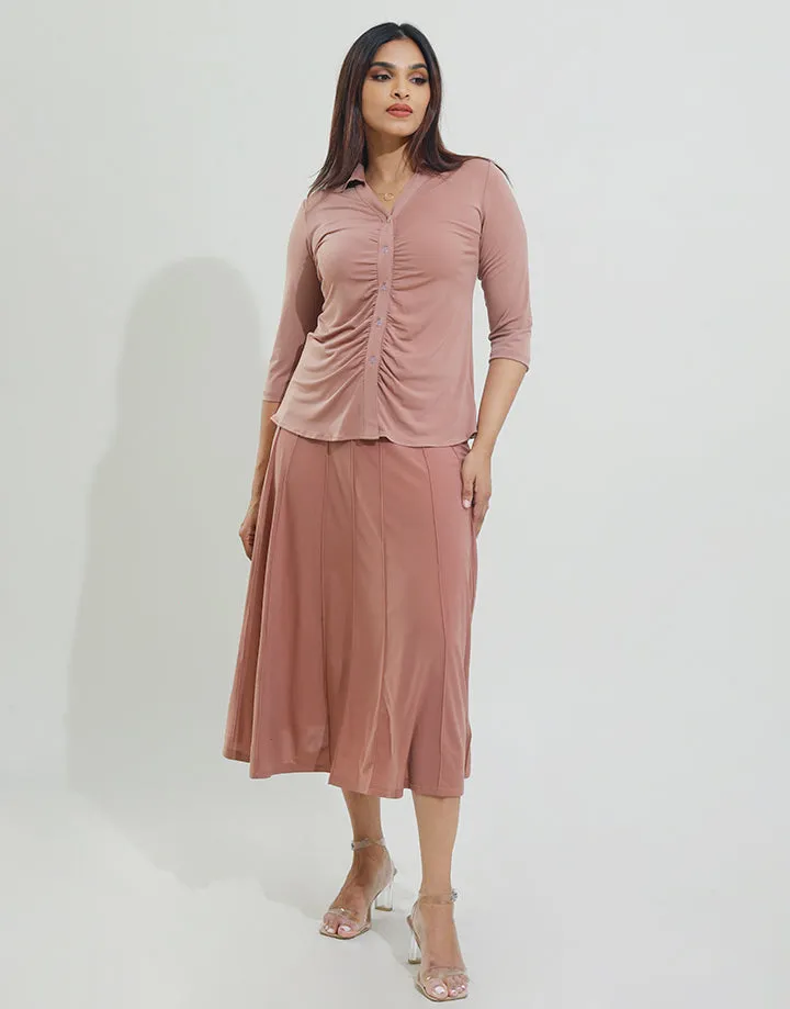 Stretch Hip A-Line Skirt