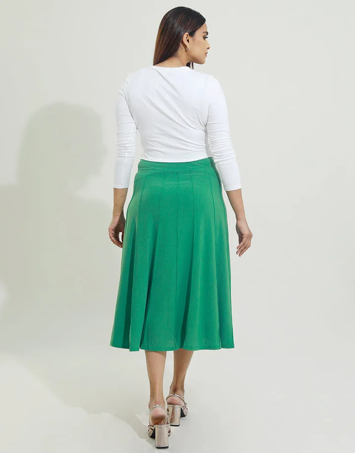 Stretch Hip A-Line Skirt