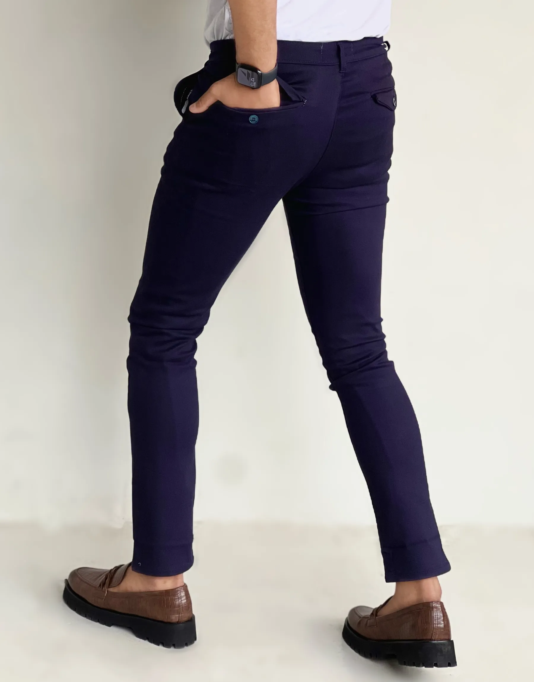 STRETCHABLE COTTON (NAVY BLUE) 4.0