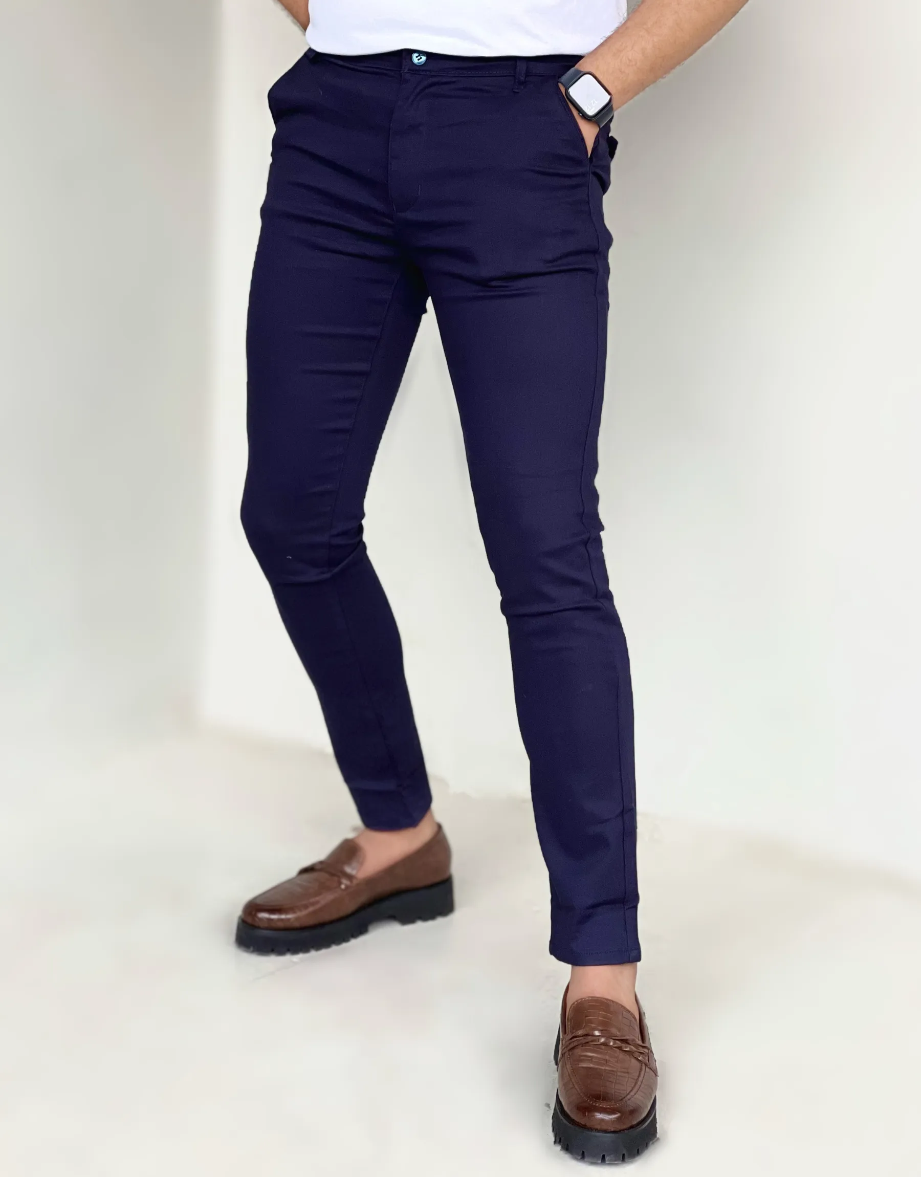 STRETCHABLE COTTON (NAVY BLUE) 4.0