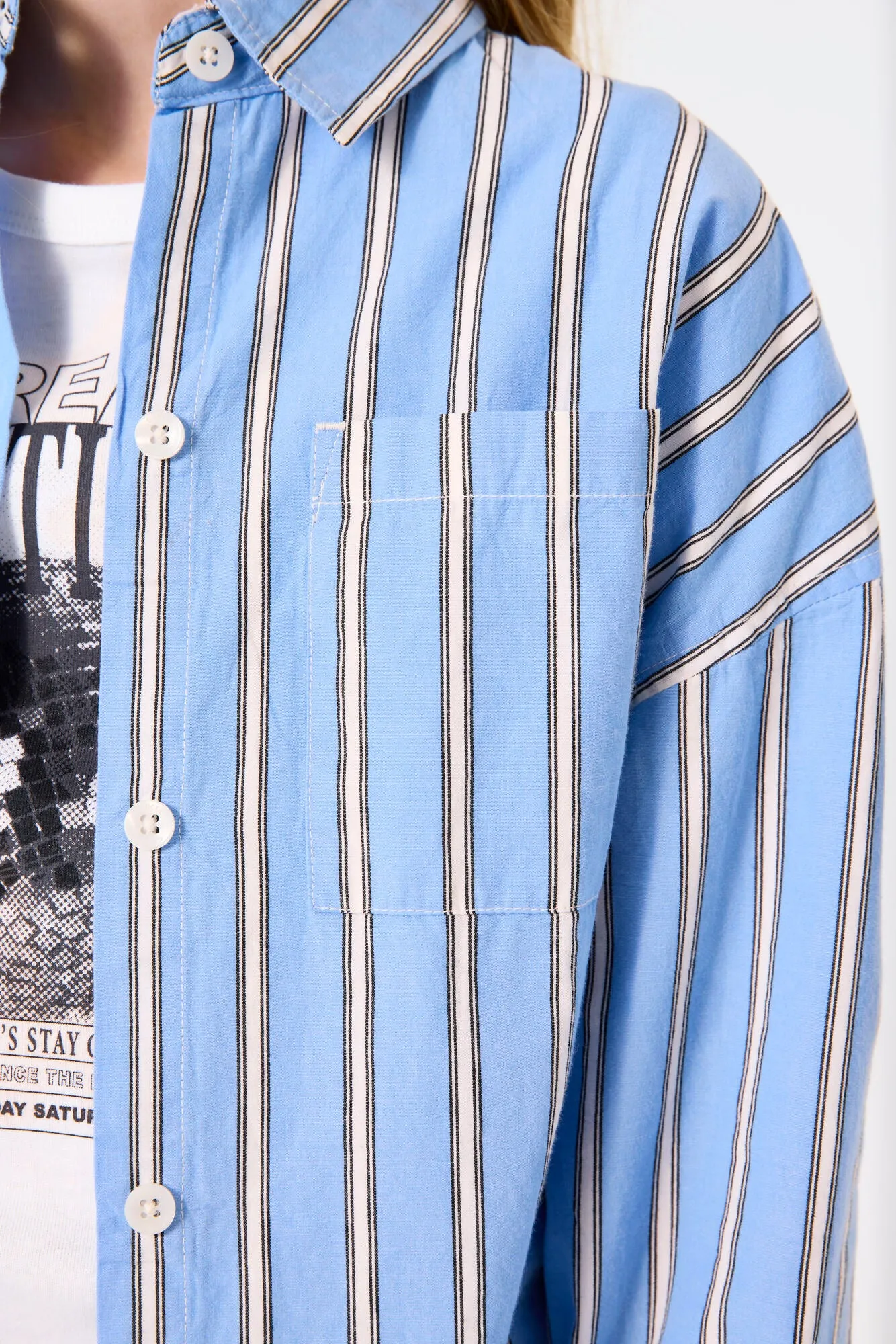 Striped Poplin Blouse