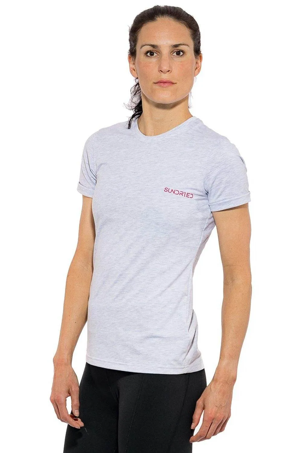 Sundried Whitney Women's Rolled Sleeve Cotton T-Shirt