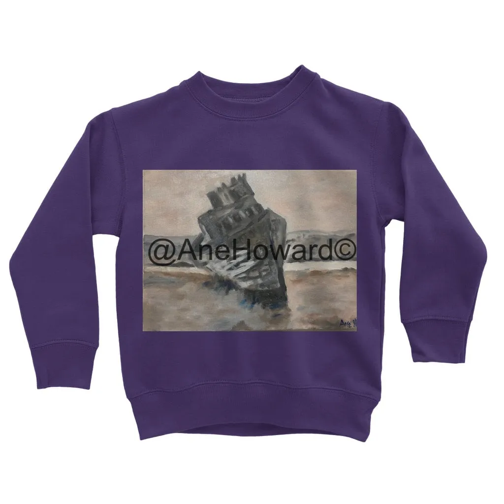 Sunken Ship Classic Kids Cotton Sweatshirt