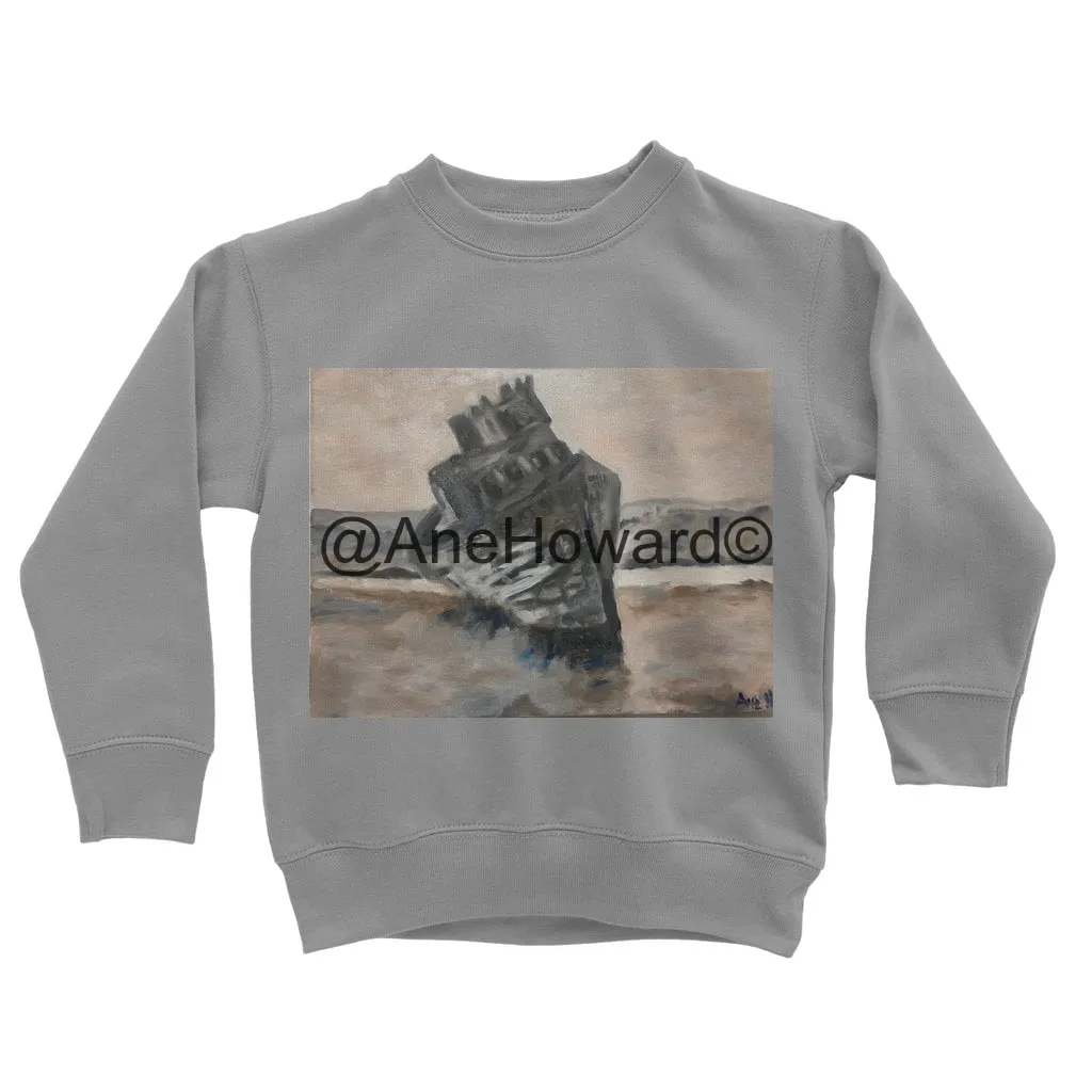 Sunken Ship Classic Kids Cotton Sweatshirt