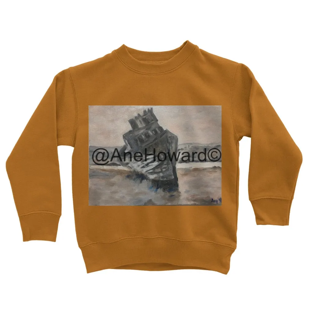 Sunken Ship Classic Kids Cotton Sweatshirt