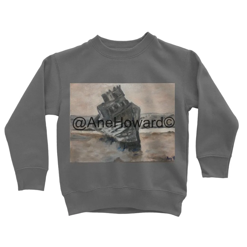 Sunken Ship Classic Kids Cotton Sweatshirt