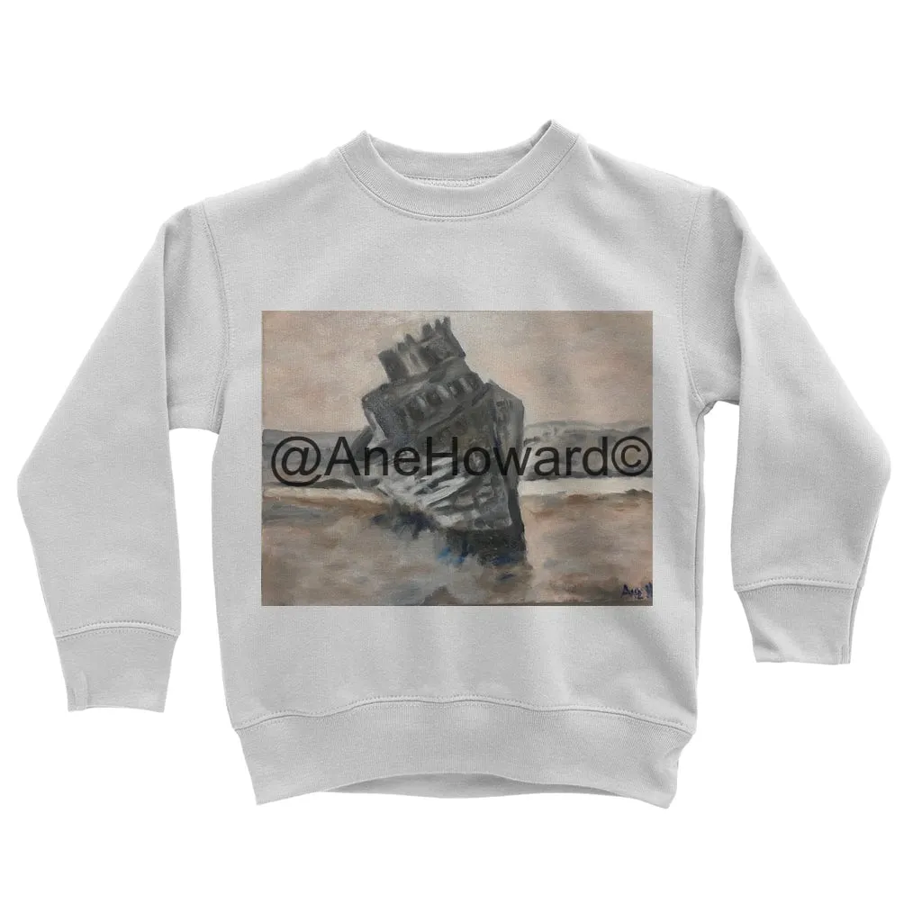 Sunken Ship Classic Kids Cotton Sweatshirt