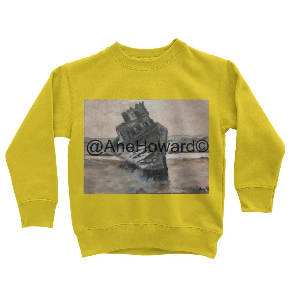 Sunken Ship Classic Kids Cotton Sweatshirt