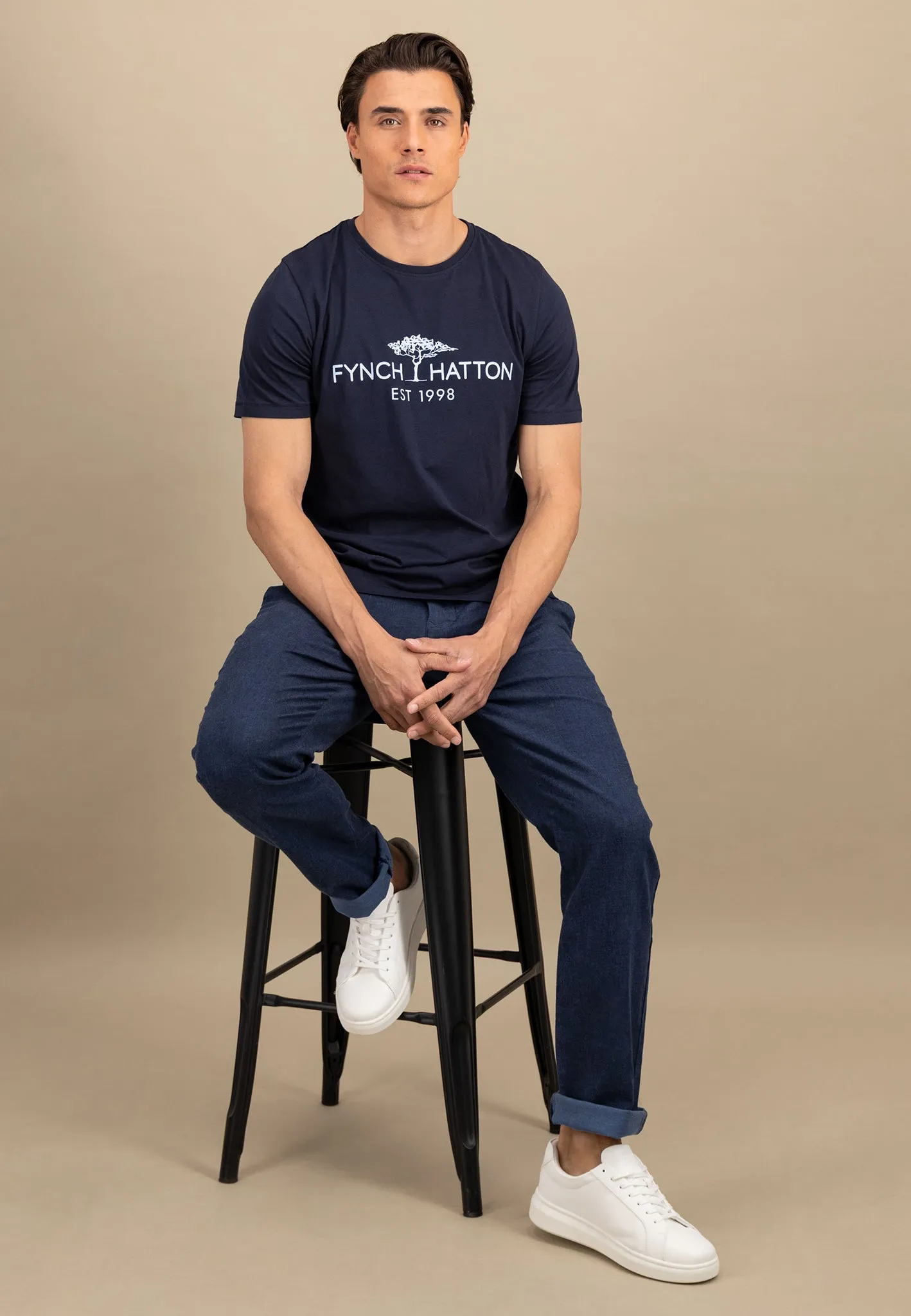 T-Shirt aus Baumwolle mit Logo-Print