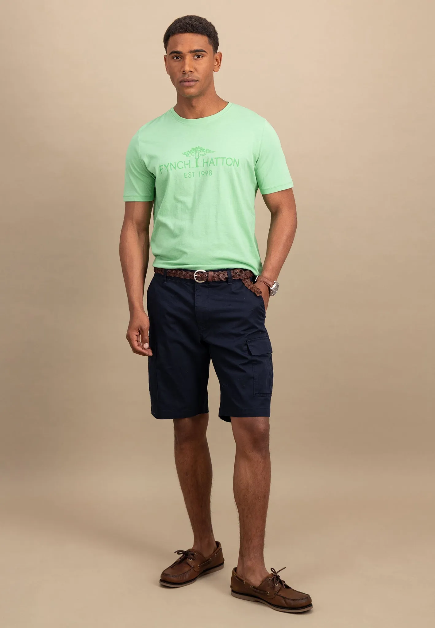 T-Shirt aus Baumwolle mit Logo-Print