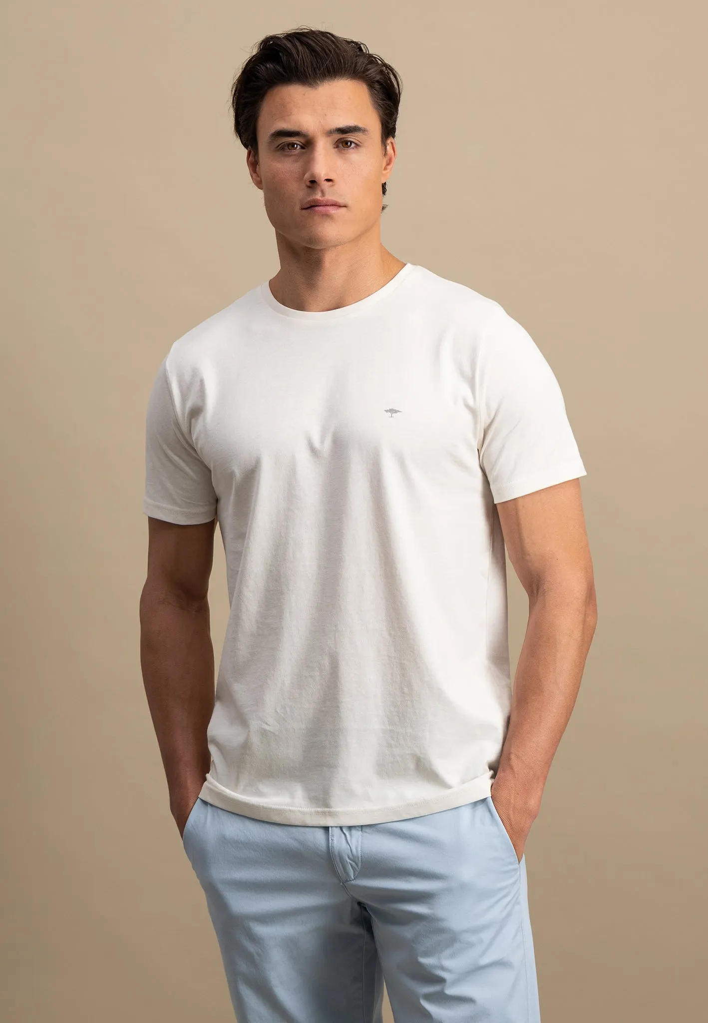T-Shirt aus Baumwolle mit Rundhalsausschnitt