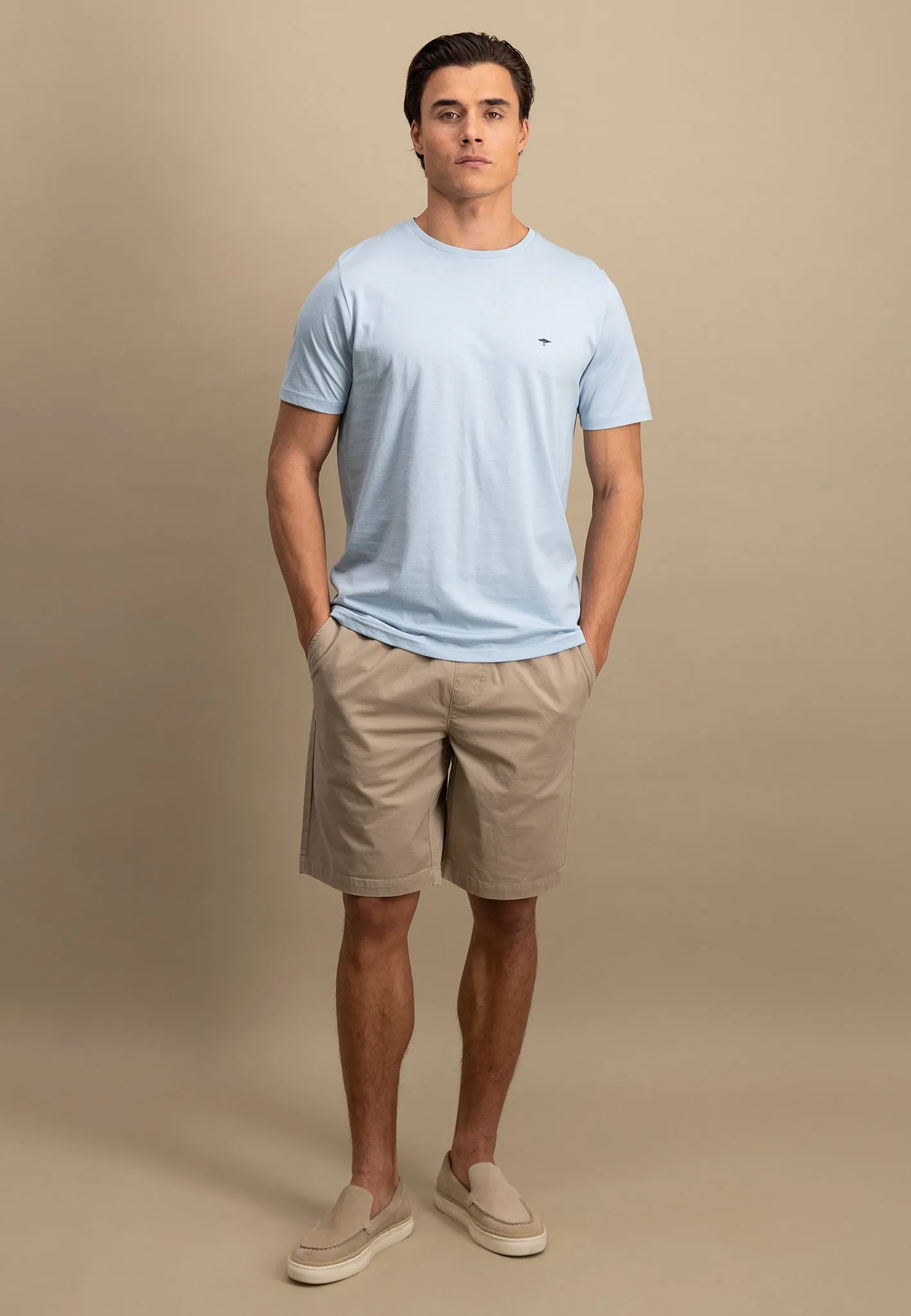 T-Shirt aus Baumwolle mit Rundhalsausschnitt