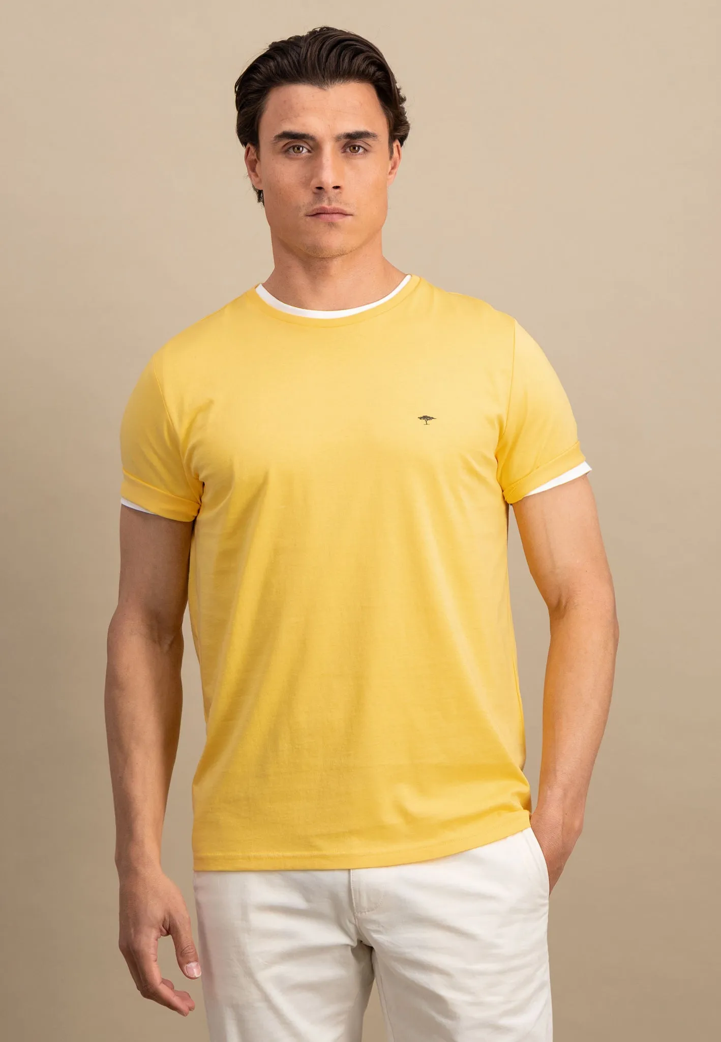 T-Shirt aus Baumwolle mit Rundhalsausschnitt