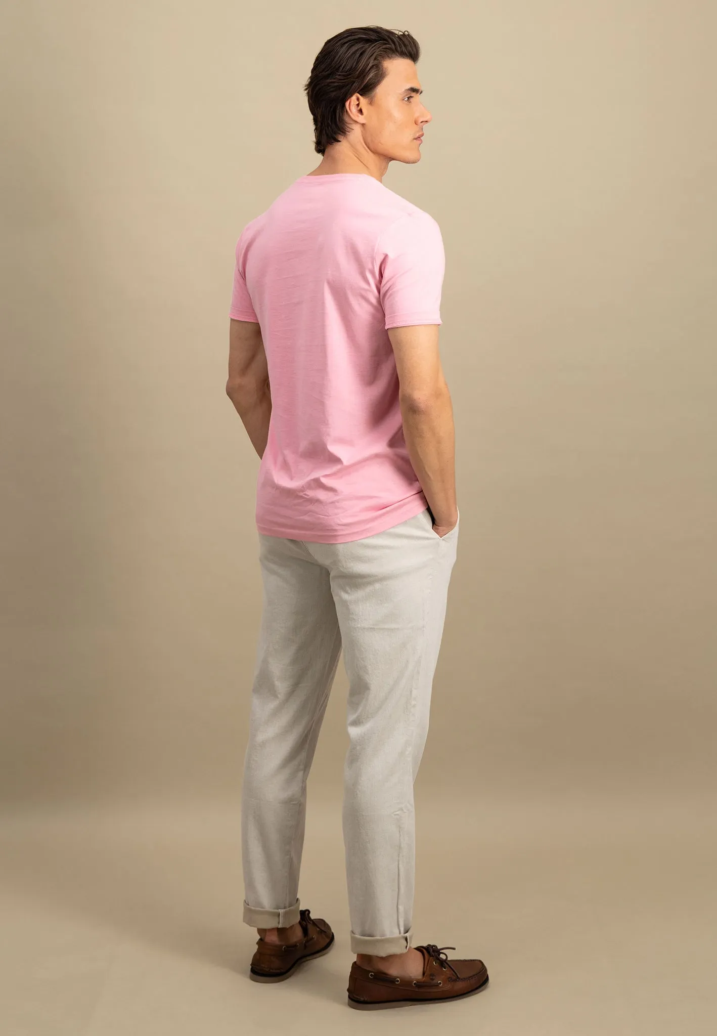 T-Shirt aus Baumwolle mit Rundhalsausschnitt