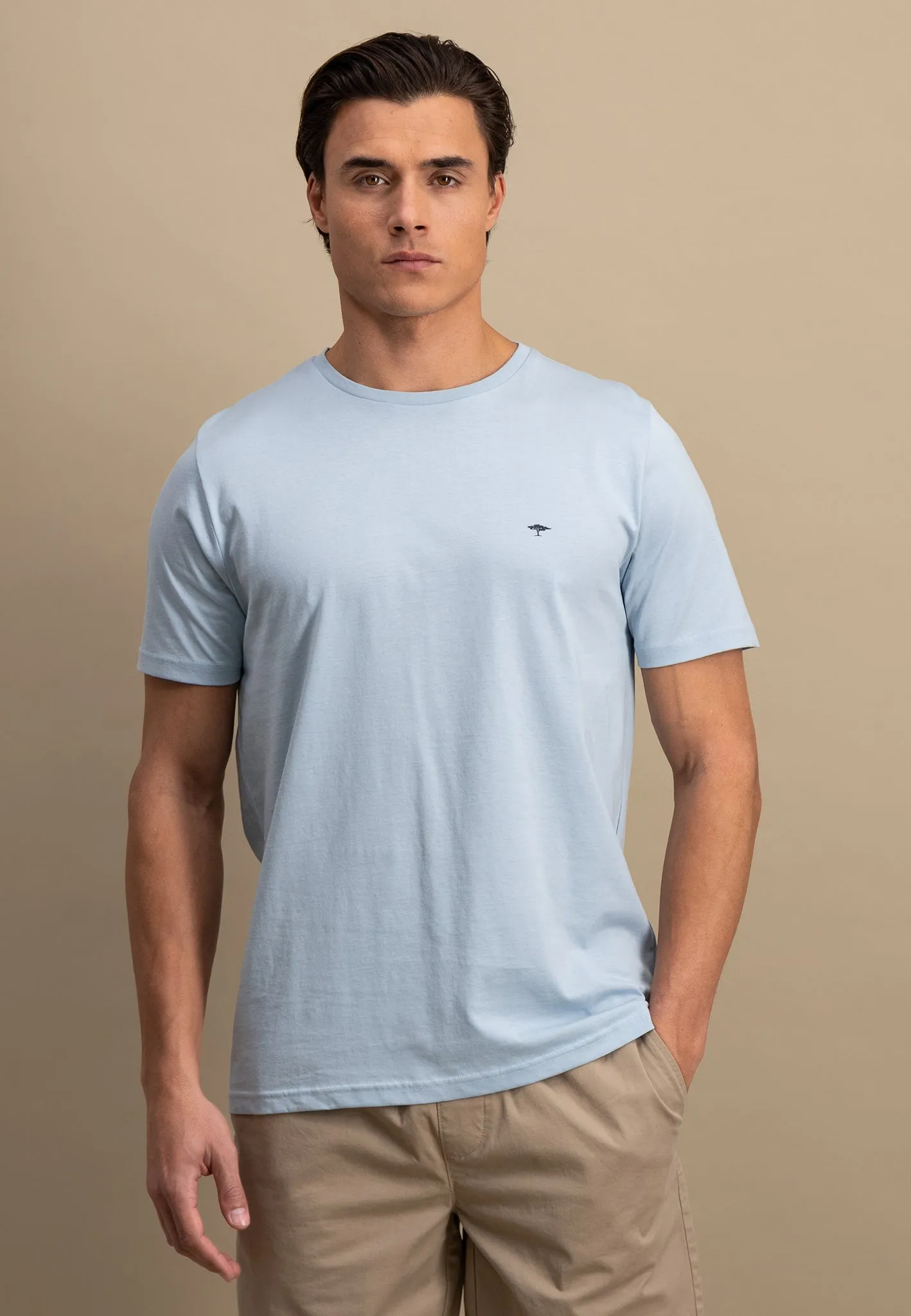 T-Shirt aus Baumwolle mit Rundhalsausschnitt
