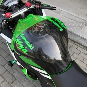 Tank Gas Fuel Cover For Kawasaki Zx10r 2011 2012 2013 2014 2015 Full Carbon Fiber 100% Twill