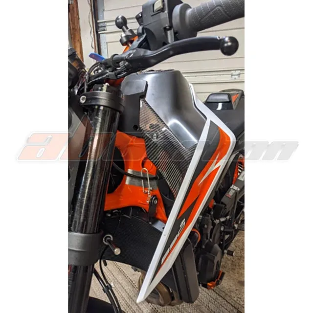 Tank Surround Panel Head Light Side Cover For Duke 790 2018 2019 Carbon Fiber