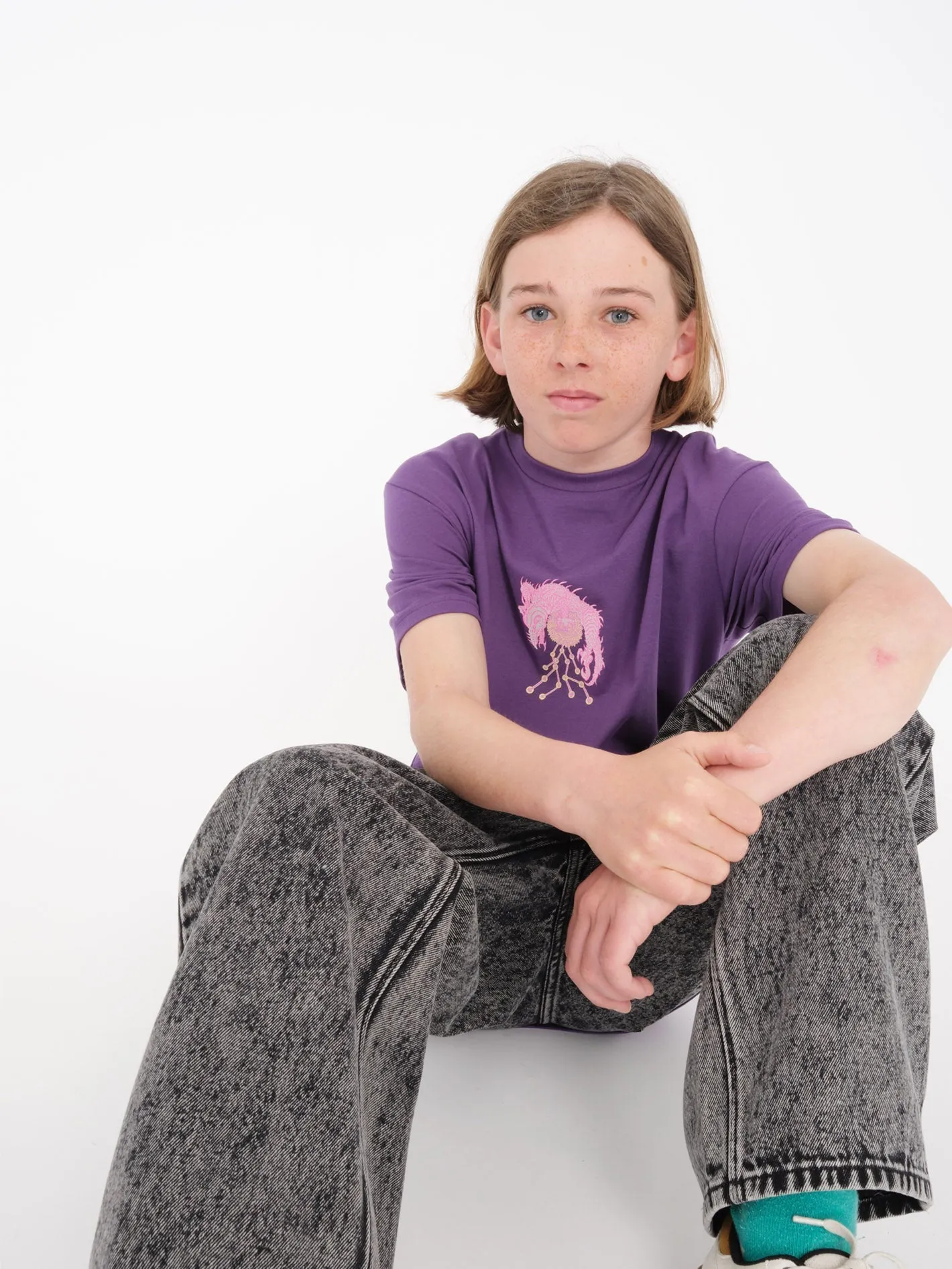 Tetsunori 3 T-shirt - DEEP PURPLE - (KIDS)