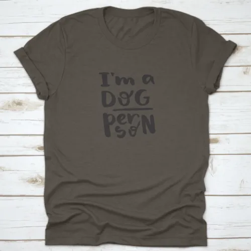 Text Print For A Proud Dog Lover "I'M A Dog Lover"