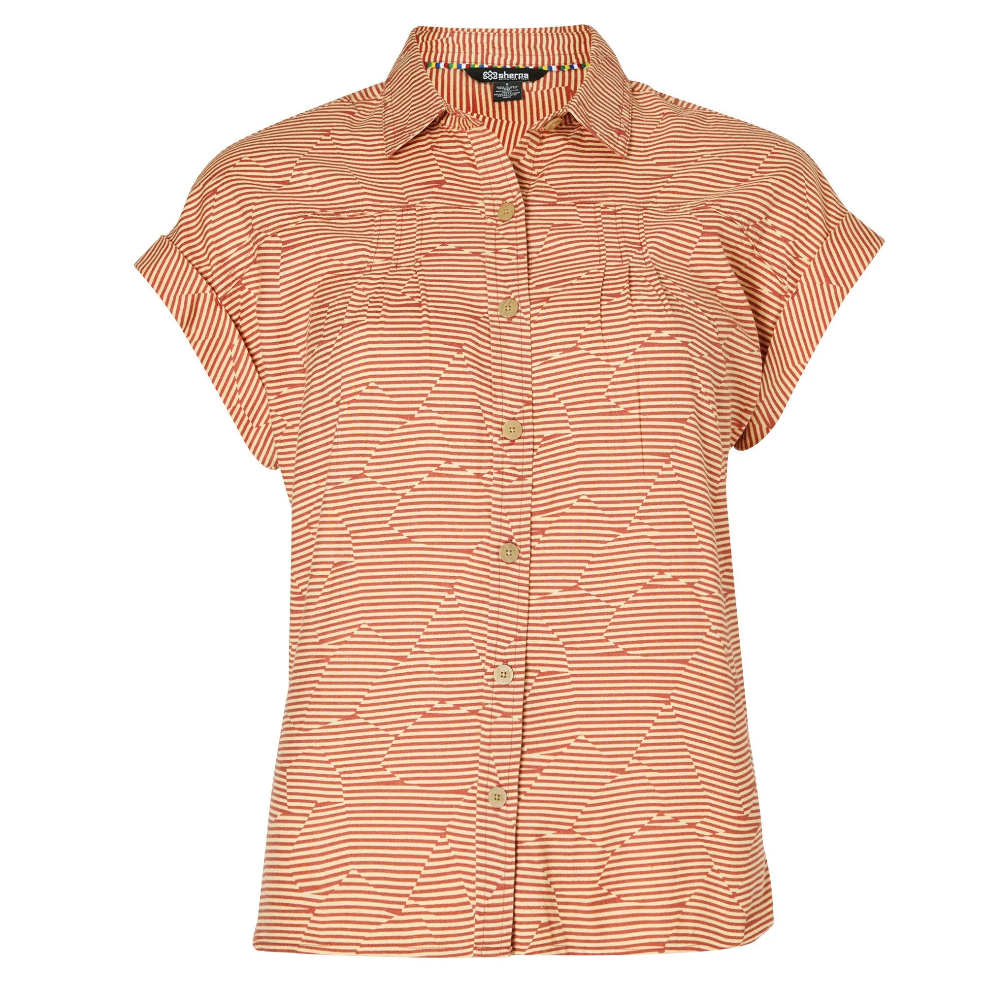 Tharu Camp Shirt - Brick Dust Stripe