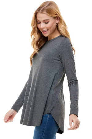 The Jamie Top in Charcoal