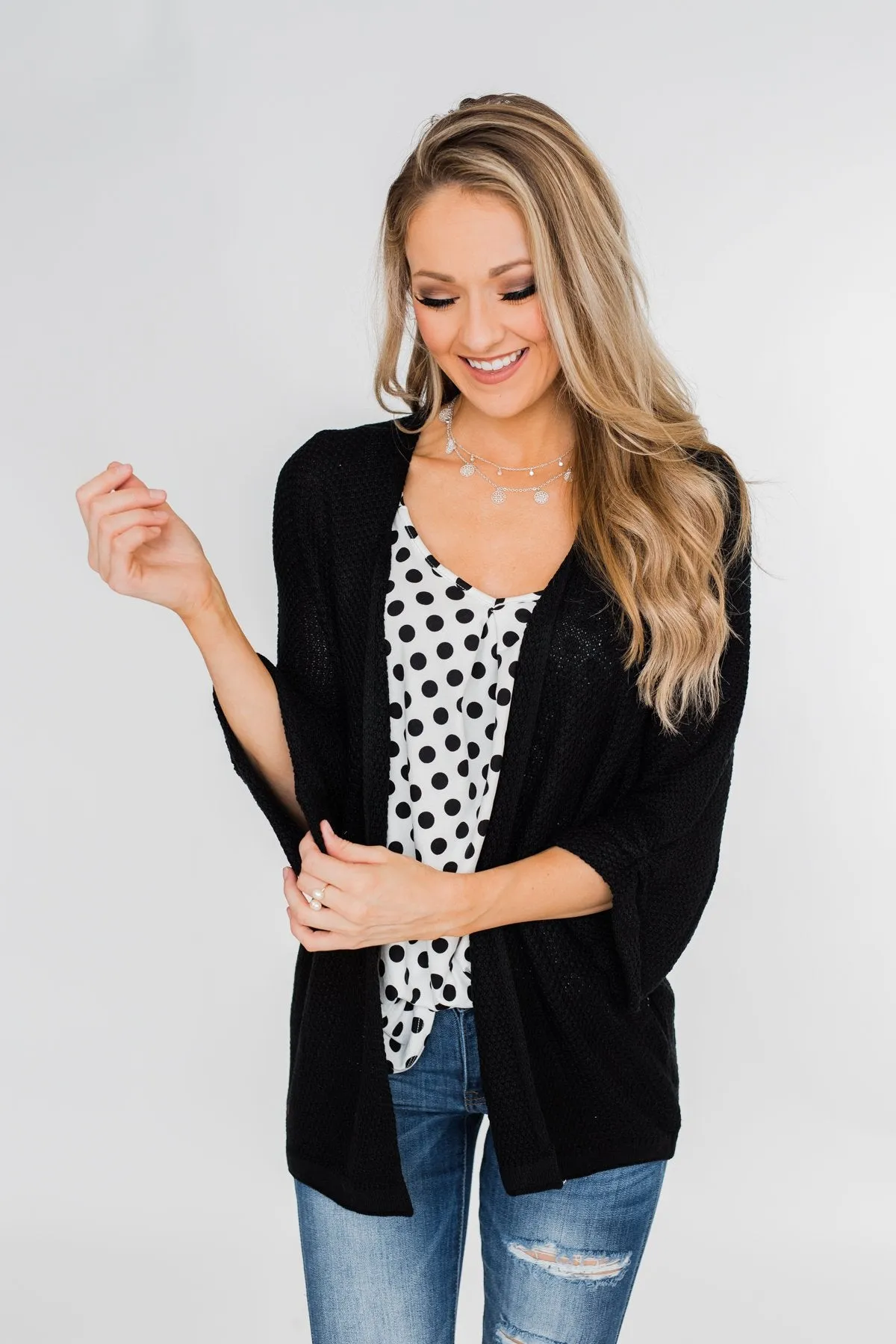 The Perfect Knit Cardigan- Black