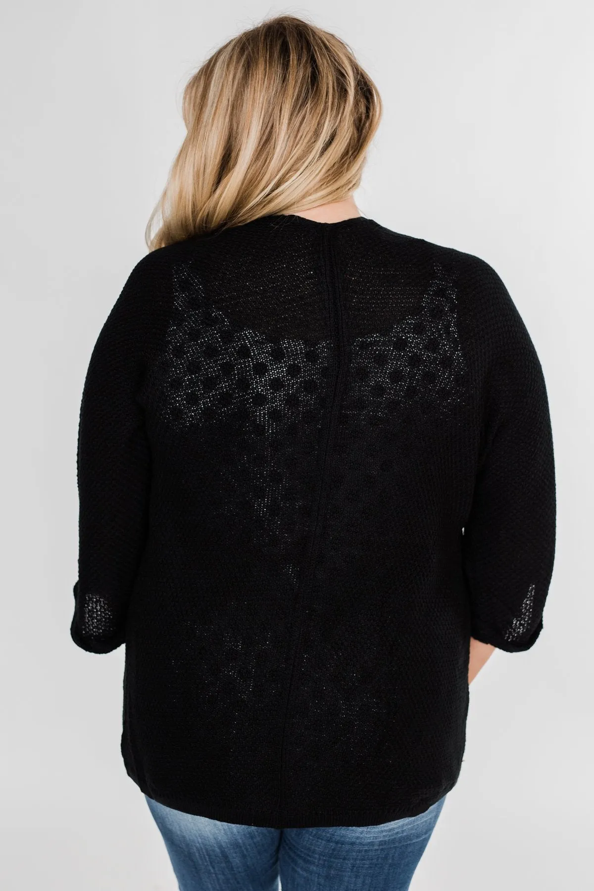 The Perfect Knit Cardigan- Black