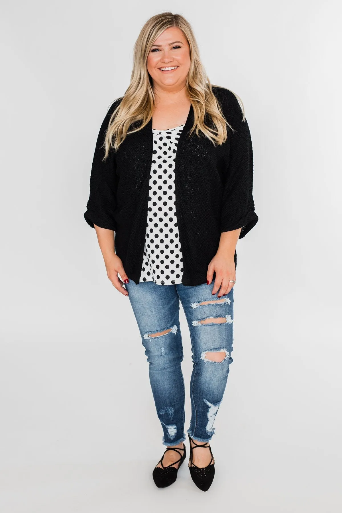The Perfect Knit Cardigan- Black