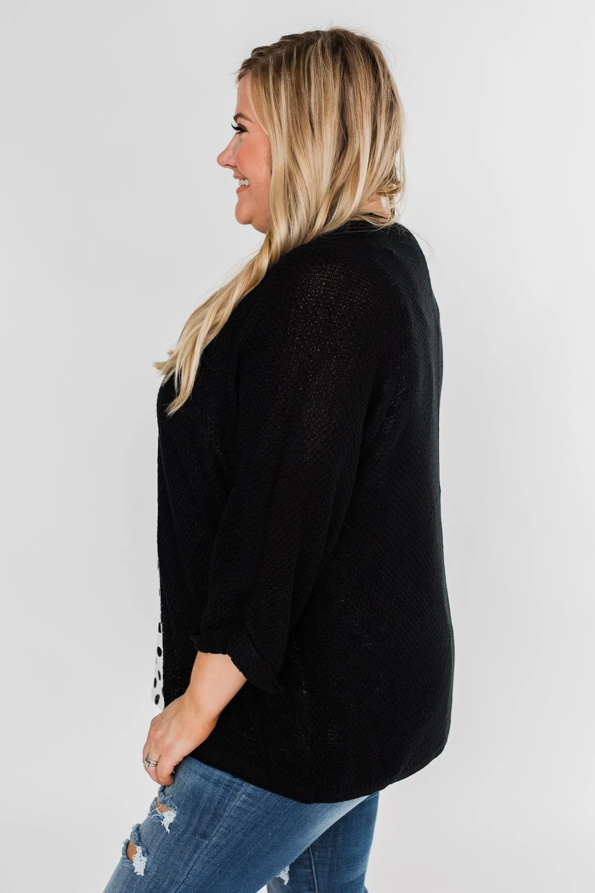 The Perfect Knit Cardigan- Black