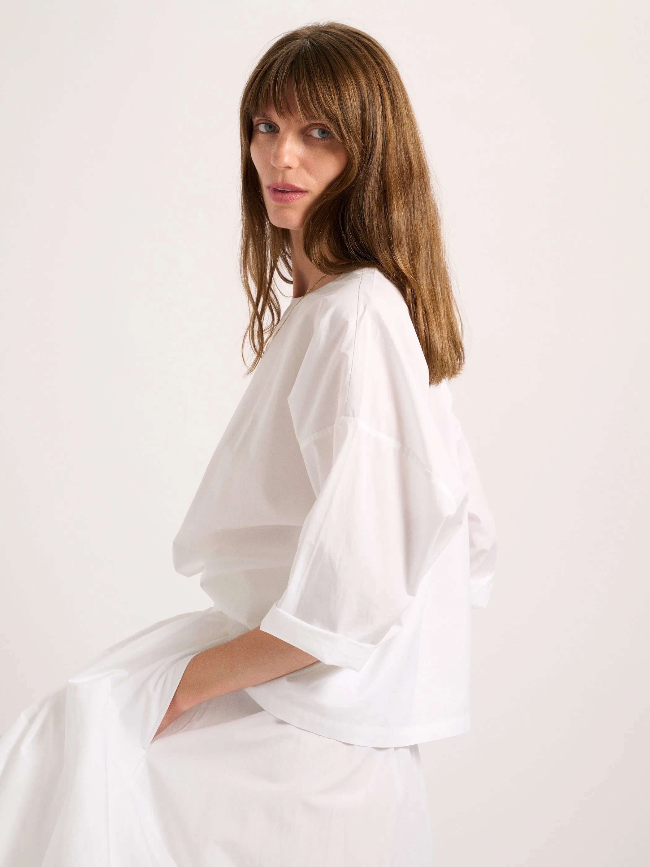 The Saria Top in Cotton Poplin