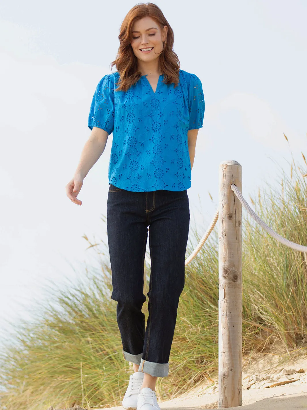 Tincleton broderie blouse