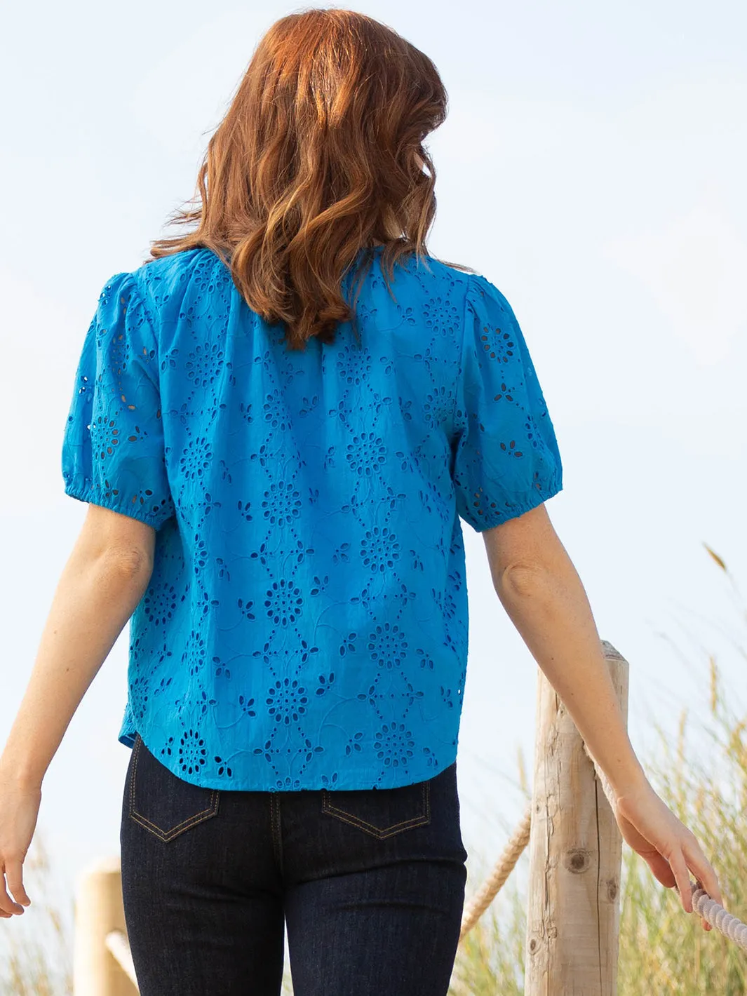 Tincleton broderie blouse
