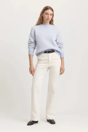 Toorallie, Pin Stripe Crew | Dove Grey