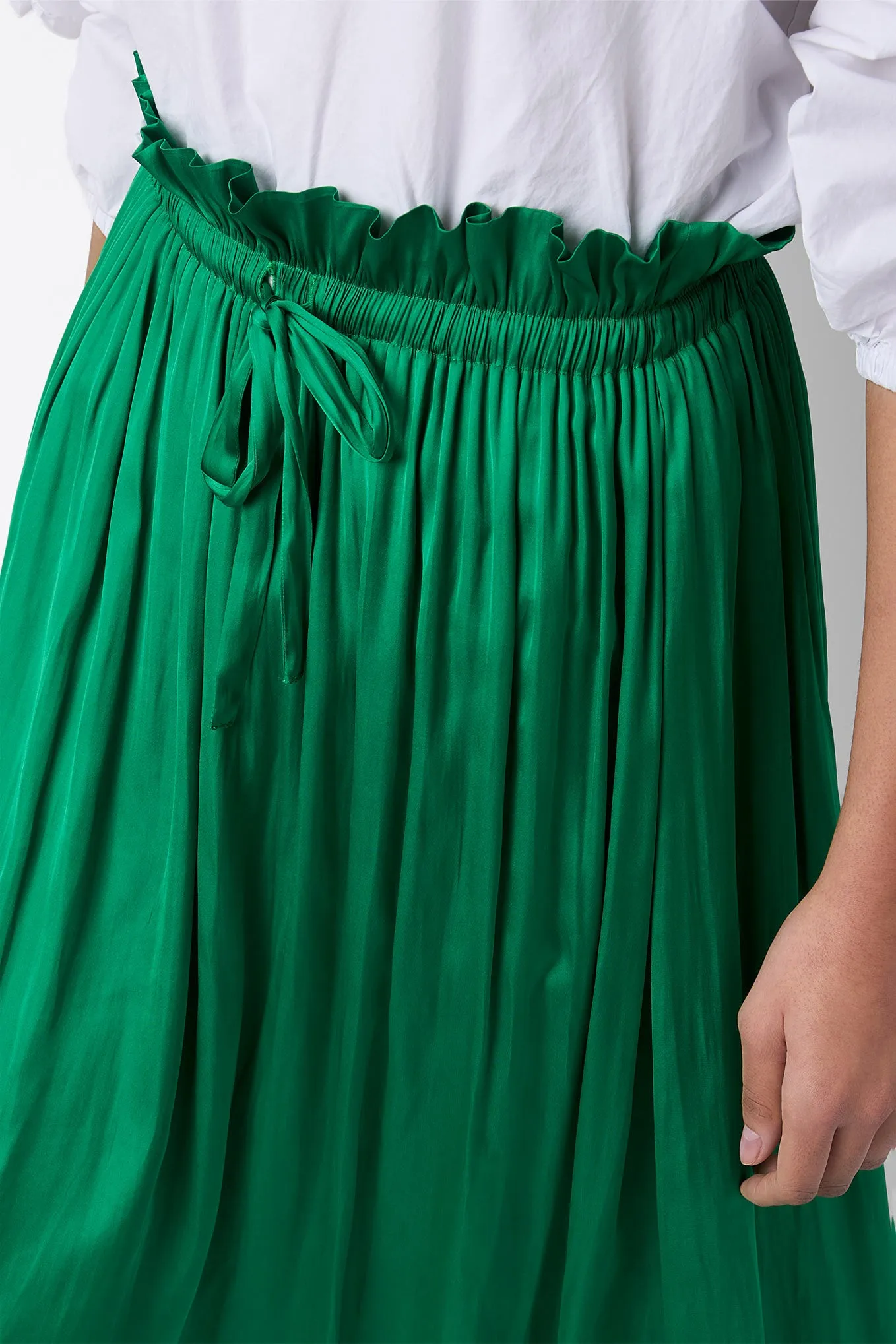 Toulouse Tie Waist Skirt - Green