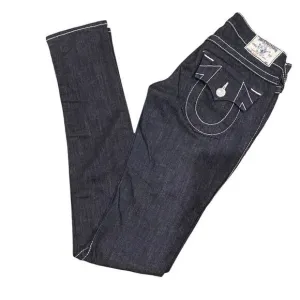 True Religion Y2K Vintage World Tour Skinny Low Rise Dark Wash Jeans Women's 25
