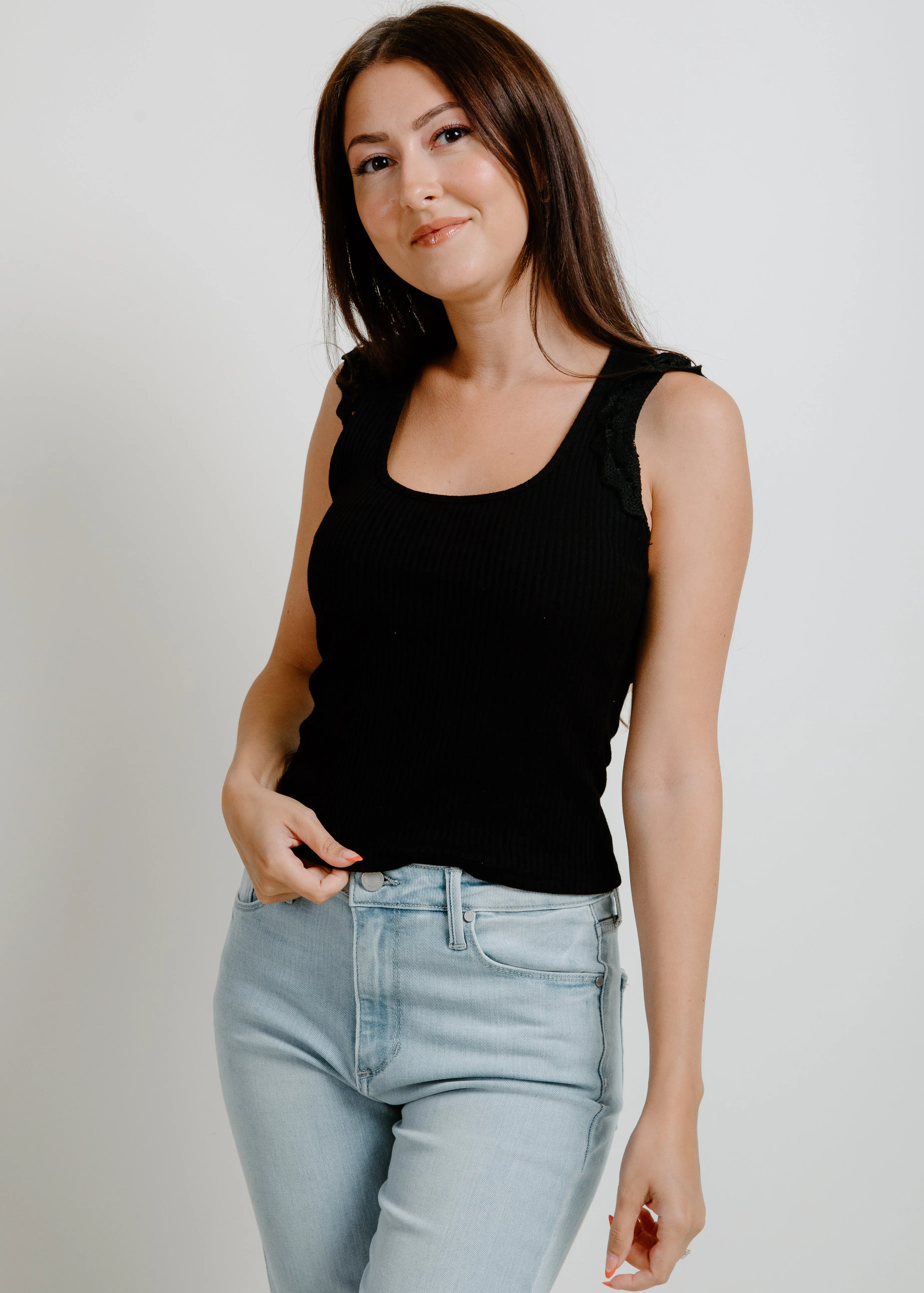 Trust Your Gut Top - Black