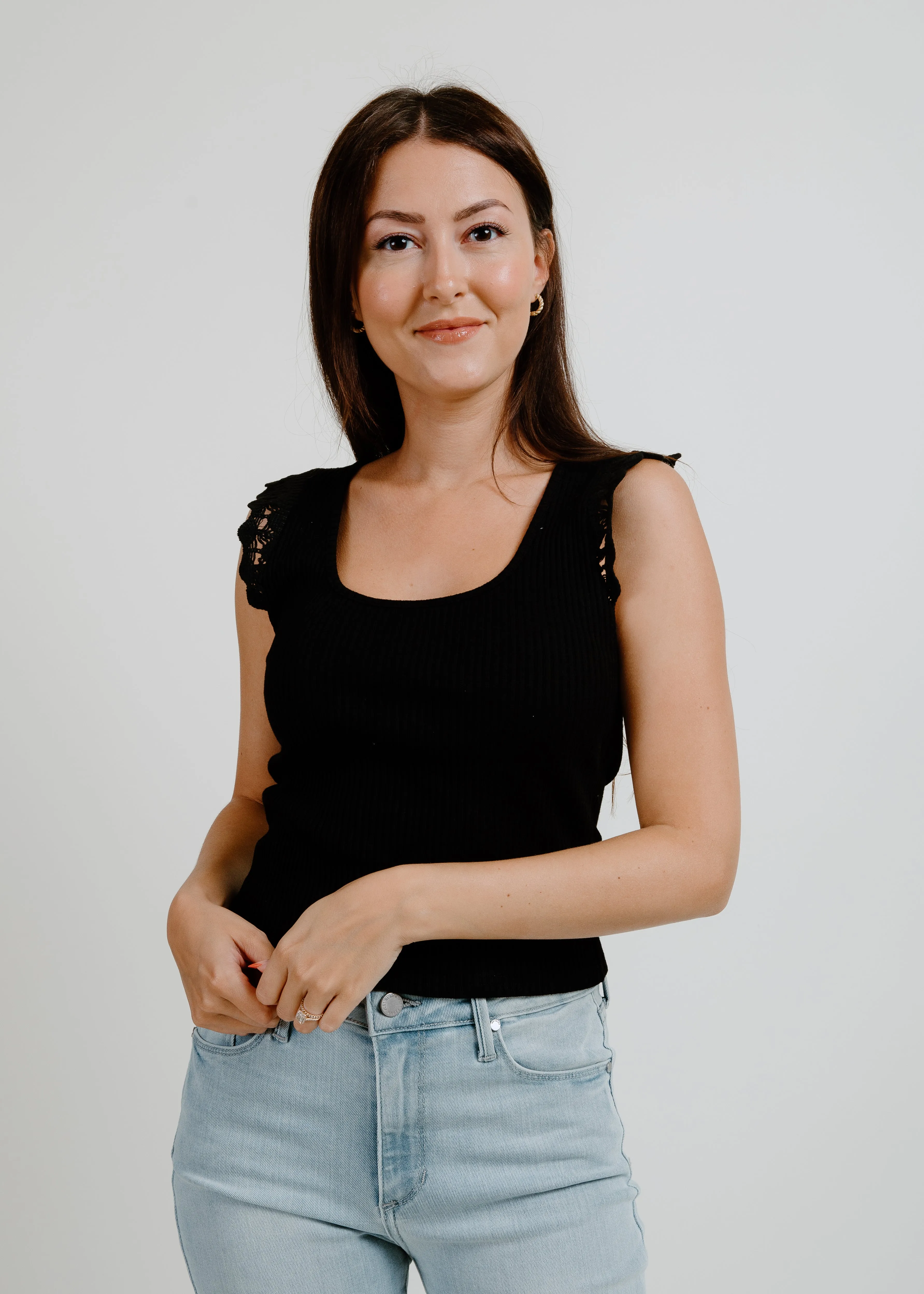 Trust Your Gut Top - Black