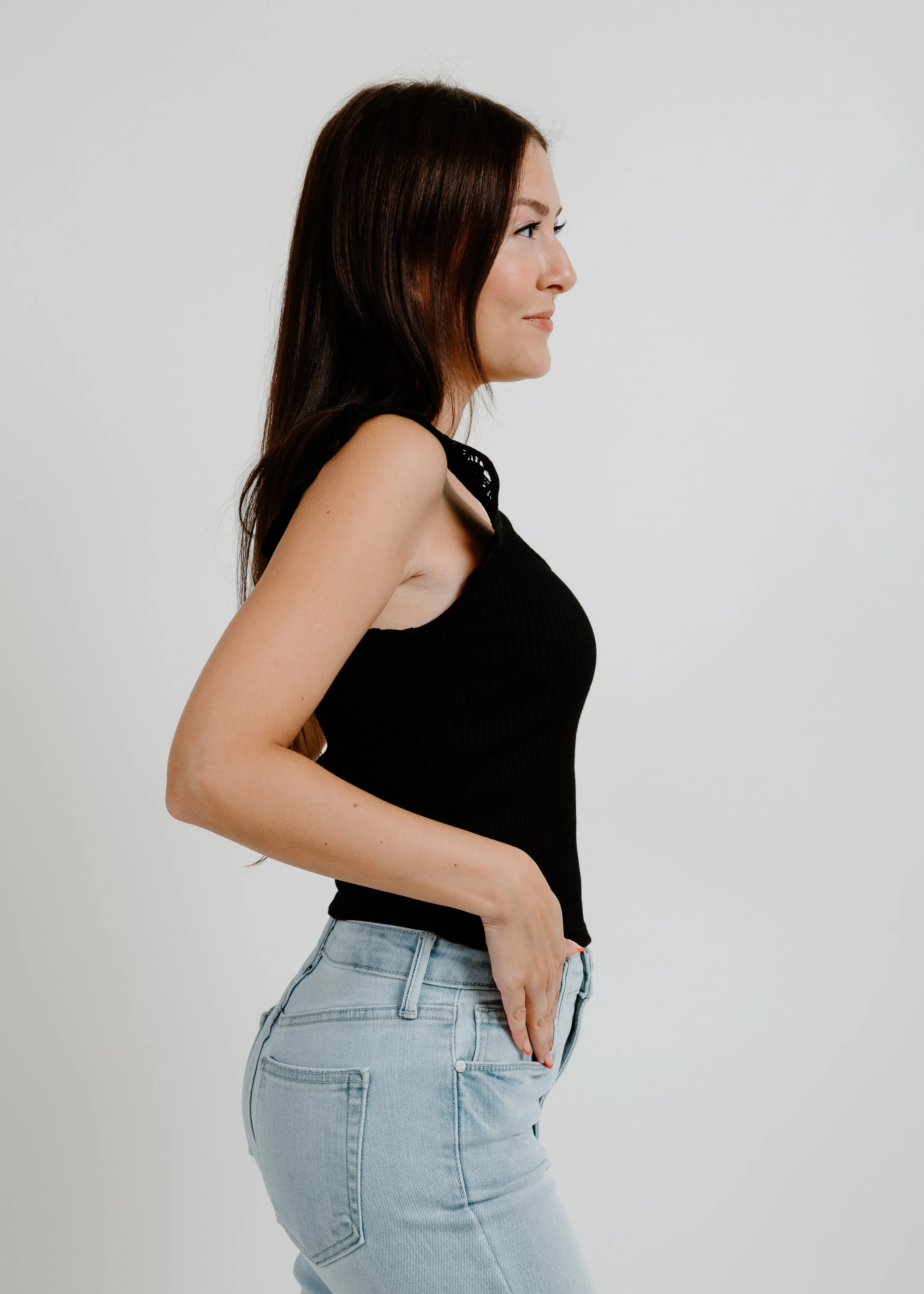 Trust Your Gut Top - Black