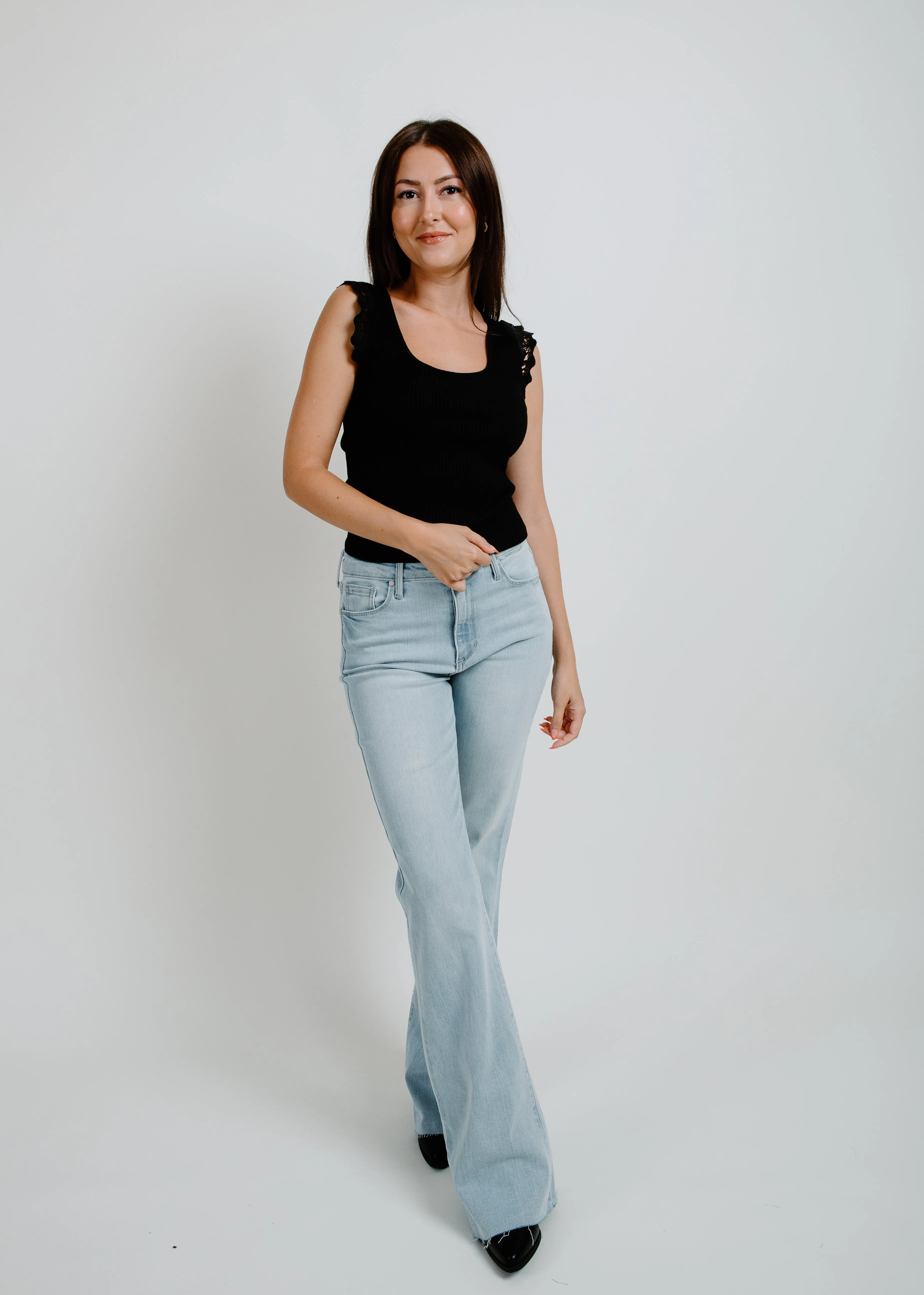 Trust Your Gut Top - Black