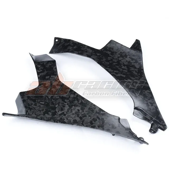 Under Tank Side Panels For Kawasaki Ninja 400 2018 2023 Carbon Fiber 100%