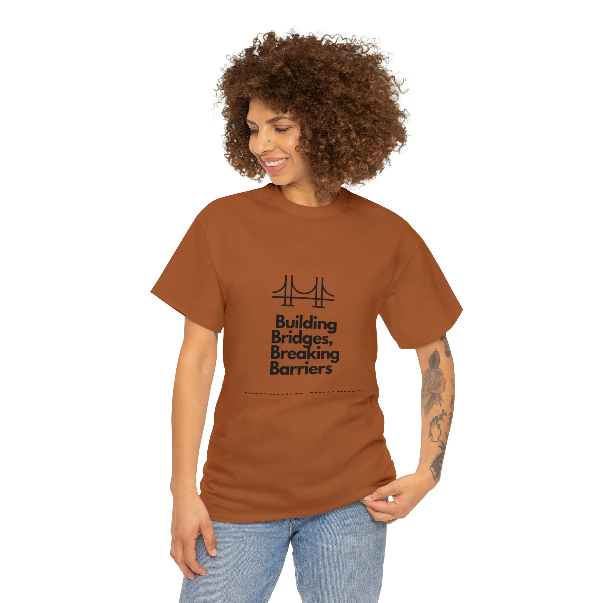 Unisex Heavy Cotton Tee-Breaking Barriers