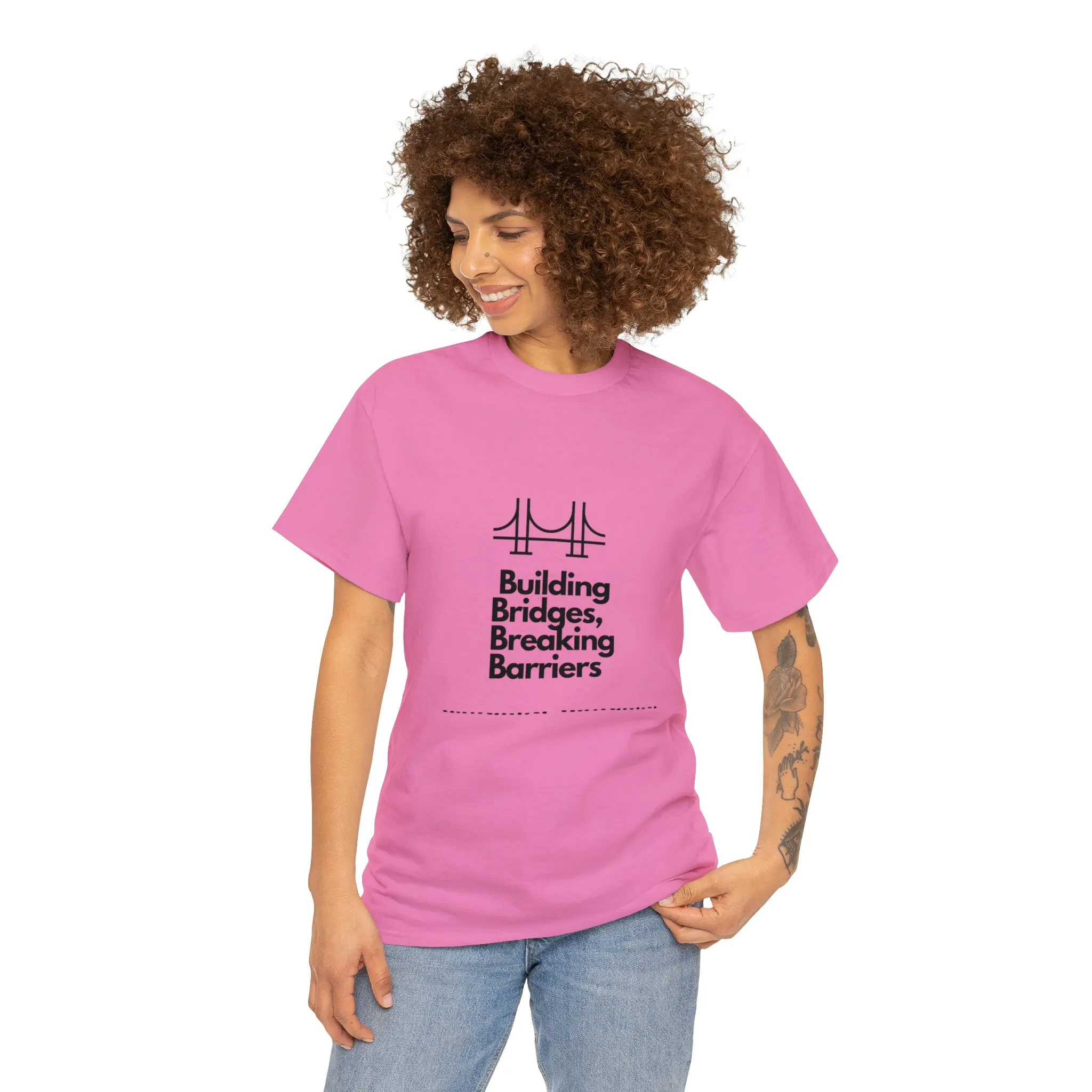 Unisex Heavy Cotton Tee-Breaking Barriers