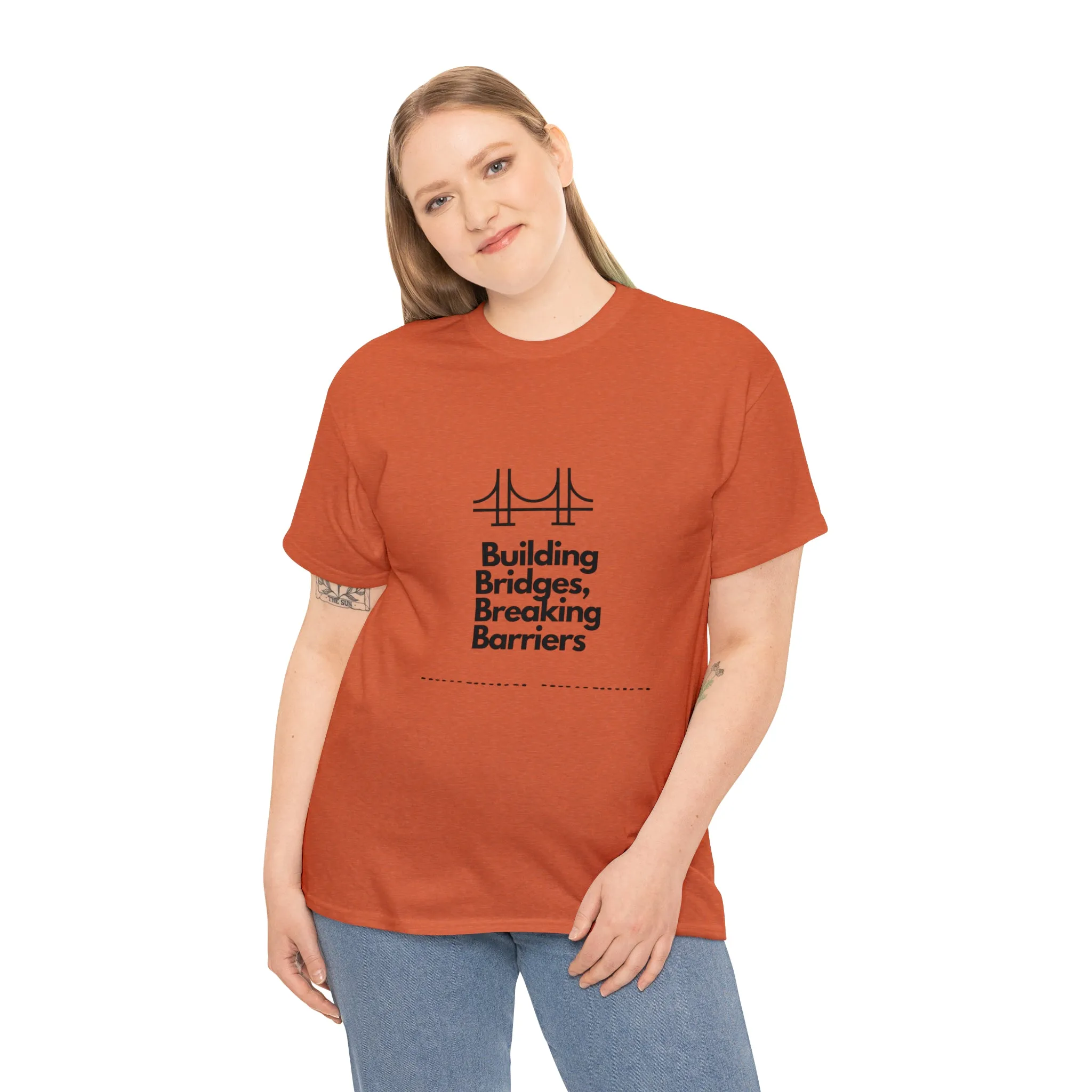 Unisex Heavy Cotton Tee-Breaking Barriers