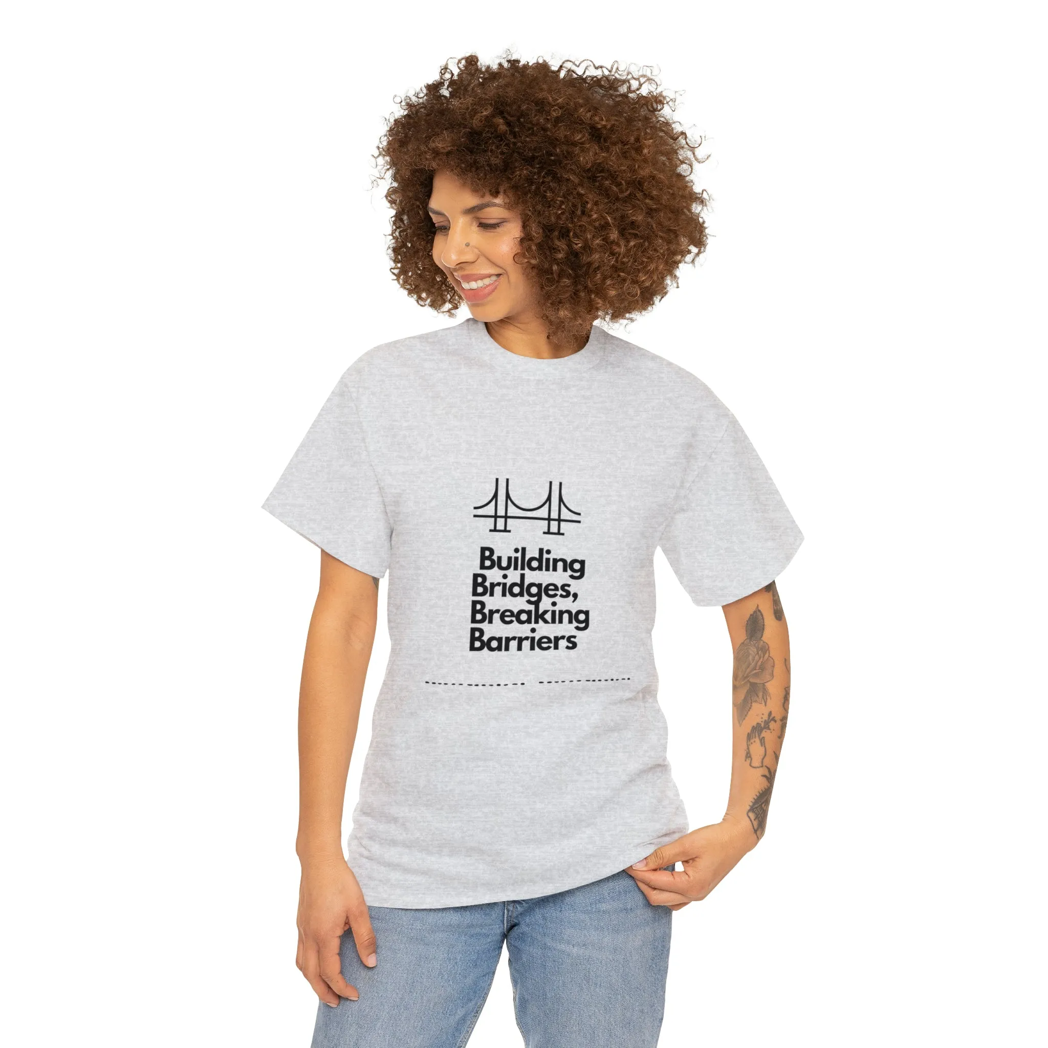 Unisex Heavy Cotton Tee-Breaking Barriers