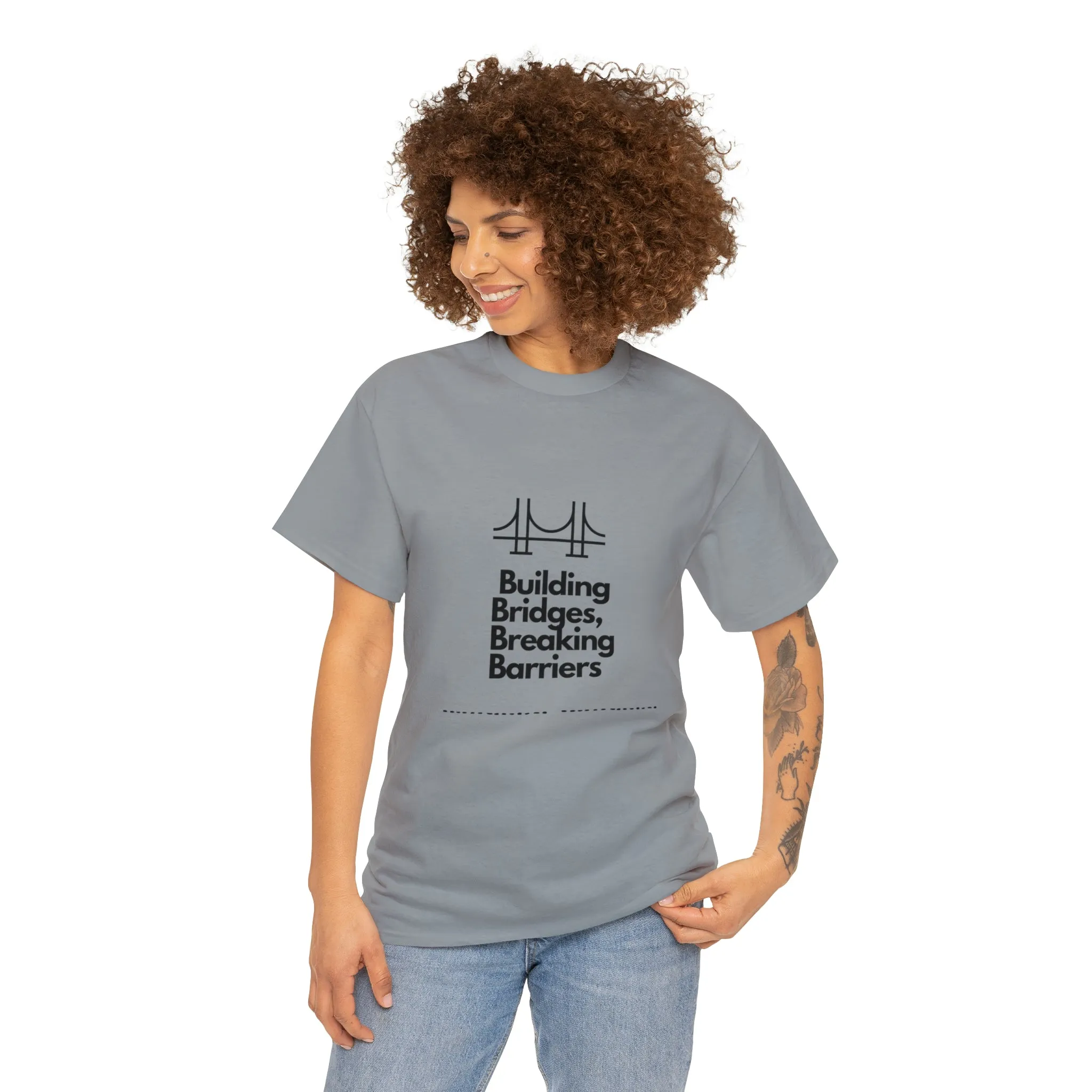 Unisex Heavy Cotton Tee-Breaking Barriers