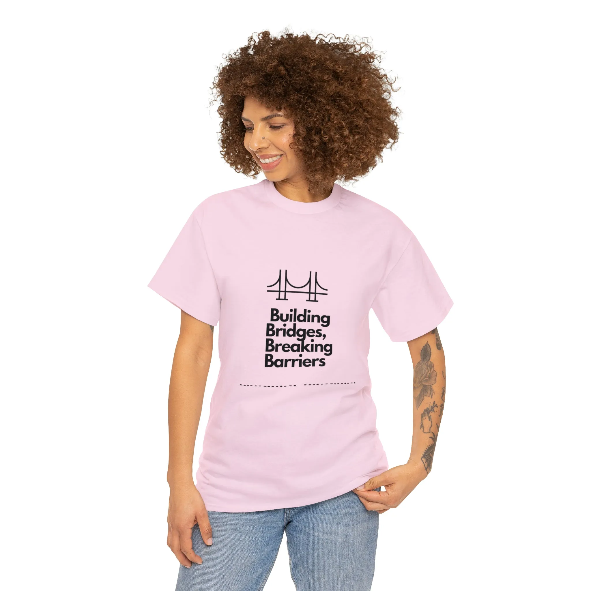 Unisex Heavy Cotton Tee-Breaking Barriers