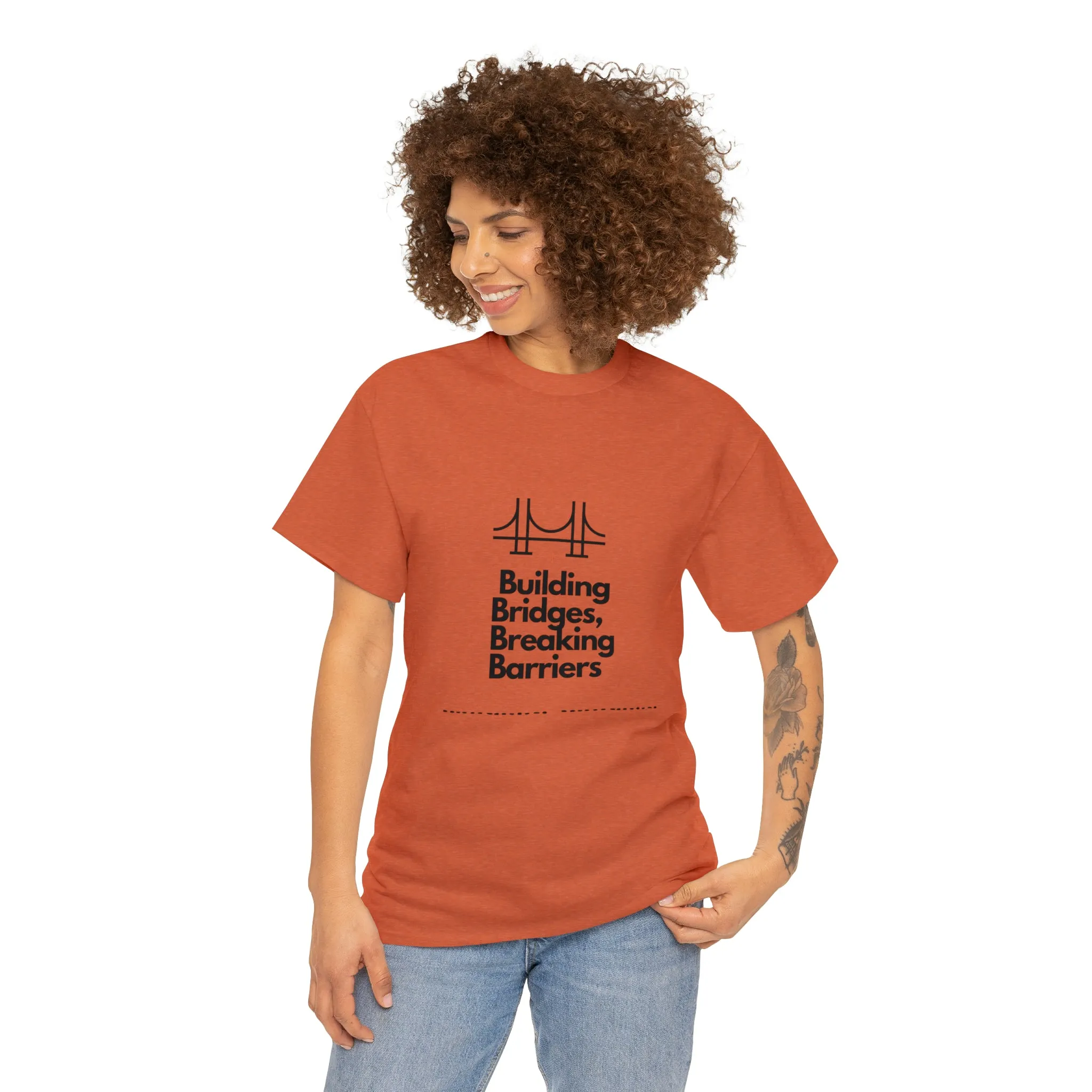 Unisex Heavy Cotton Tee-Breaking Barriers